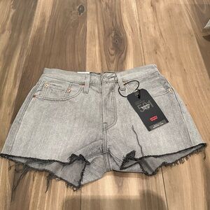 Levi's Women's Light Gray Jean Shorts